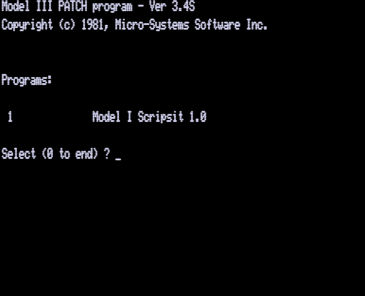 Screen shot